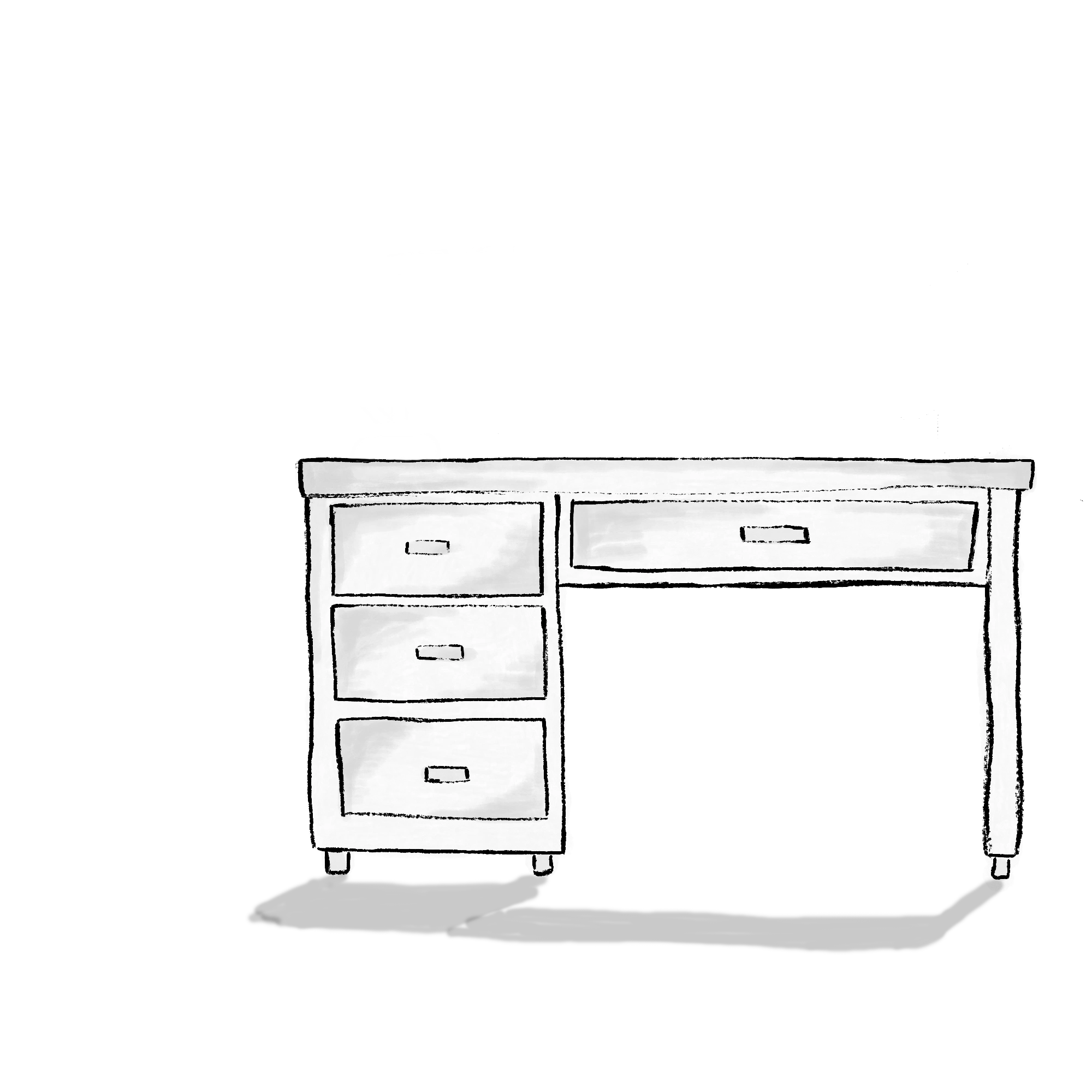 Creative workspace desk