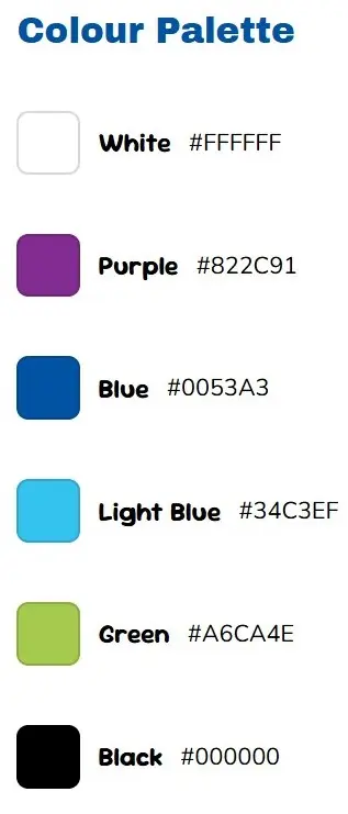 Colour palette